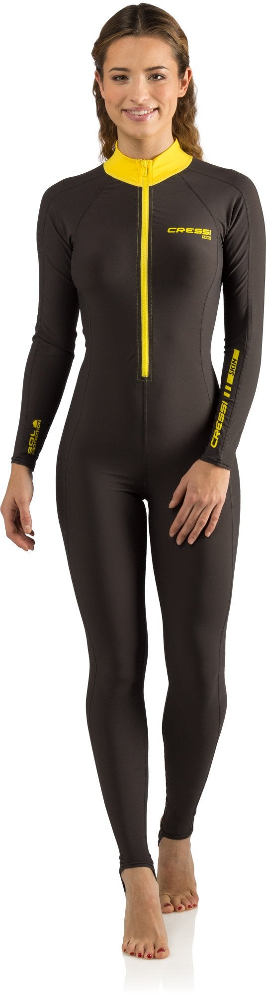 Cressi Skin, Black/Yellow, L - Image 1